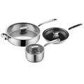 Zanussi 3 részes rozsdamentes edénykészlet POSITANO ZCE01411AF Zanussi 3 részes rozsdamentes edénykészlet POSITANO ZCE01411AF