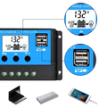 Digitális programozható töltésvezérlő napelemhez, 12V / 24V, 30A Digitális programozható töltésvezérlő napelemhez, 12V / 24V, 30A