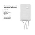 180 LED-es 8 programos karácsonyi jégcsap fényfüzér, izzósor, 8,5 m - hidegfehér 180 LED-es 8 programos karácsonyi jégcsap fényfüzér, izzósor, 8,5 m - hidegfehér