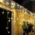180 LED-es karácsonyi jégcsap fényfüzér, izzósor, 8,5 m - melegfehér 180 LED-es karácsonyi jégcsap fényfüzér, izzósor, 8,5 m - melegfehér