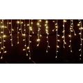 180 LED-es karácsonyi jégcsap fényfüzér, izzósor, 8,5 m - melegfehér 180 LED-es karácsonyi jégcsap fényfüzér, izzósor, 8,5 m - melegfehér