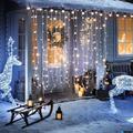 LED fényfüggöny 2x2 m-es 8 programos, kül-, és beltéri, sorolható - hidegfehér LED fényfüggöny 2x2 m-es 8 programos, kül-, és beltéri, sorolható - hidegfehér