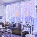 LED fényfüggöny 2x2 m-es 8 programos, kül-, és beltéri, sorolható - hidegfehér LED fényfüggöny 2x2 m-es 8 programos, kül-, és beltéri, sorolható - hidegfehér