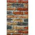 Értékcsökkent - Öntapadós 3D tégla hatású dekor falmatrica, tapéta rusztikus tégla mintával 70x77x0,6 cm Értékcsökkent - Öntapadós 3D tégla hatású dekor falmatrica, tapéta rusztikus tégla mintával 70x77x0,6 cm