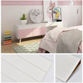 Öntapadós 3D deszka hatású dekor falmatrica, fehér színben, 70x70x0,6 cm Öntapadós 3D deszka hatású dekor falmatrica, fehér színben, 70x70x0,6 cm