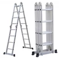 Értékcsökkent - Összecsukható multifunkciós alumínium létra 4,7m 4x4 fokos