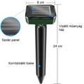 4 db napelemes vakondriasztó, ultrahangos kártevő riasztó, 24 cm-s 4 db napelemes vakondriasztó, ultrahangos kártevő riasztó, 24 cm-s
