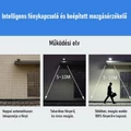 Napelemes utcai SMD LED lámpa mozgásérzékelővel, távirányítóval, 500W