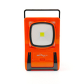 Hordozható napelemes töltő, PowerBank beépített LED lámpával, 2800 mAh, narancssárga