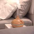 Fa hatású aromaterápiás párologtató, illatosító, bluetooth hangszóróval és távirányítóval - világos Fa hatású aromaterápiás párologtató, illatosító, bluetooth hangszóróval és távirányítóval - világos