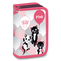 Ars Una, Think Pink cica mintás, töltött tolltartó, kihajtható, pink Ars Una, Think Pink cica mintás, töltött tolltartó, kihajtható, pink