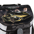 Ars Una, Kompakt Easy Lamborghini mágneszáras, ergonómikus iskolatáska, fekete-szürke Ars Una, Kompakt Easy Lamborghini mágneszáras, ergonómikus iskolatáska, fekete-szürke