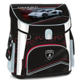 Ars Una, Kompakt Easy Lamborghini mágneszáras, ergonómikus iskolatáska, fekete-fehér Ars Una, Kompakt Easy Lamborghini mágneszáras, ergonómikus iskolatáska, fekete-fehér
