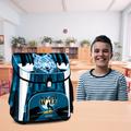 Ars Una, Kompakt Easy Nightwolf mágneszáras, ergonómikus iskolatáska, sötétkék-fekete Ars Una, Kompakt Easy Nightwolf mágneszáras, ergonómikus iskolatáska, sötétkék-fekete