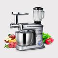 Elite Electronics® 3in1 konyhai multifunkciós robotgép húsdarálóval és turmixgéppel 1900W, E-MKM1900-S - ezüst Elite Electronics® 3in1 konyhai multifunkciós robotgép húsdarálóval és turmixgéppel 1900W, E-MKM1900-S - ezüst