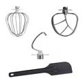 Elite Electronics® keverő, dagasztó, habverő szárak ajándék spatulával, konyhai robotgéphez Elite Electronics® keverő, dagasztó, habverő szárak ajándék spatulával, konyhai robotgéphez