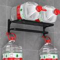 Elite® falra szerelhető alumínium törölközőtartó és polc, 40 cm, fekete Elite® falra szerelhető alumínium törölközőtartó és polc, 40 cm, fekete