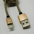 Daewoo USB kábel, 1 méter, Iphone, arany