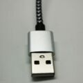 Daewoo USB kábel, 1 méter, Iphone, fekete-fehér