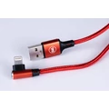Daewoo USB kábel, 2 méter, Iphone, piros