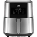 Elite® 8 L-es Air Fryer + receptkönyv, 1800W olaj nélküli forró levegős fritőz digitális kijelzővel, elegáns rozsdamentes acél burkolattal
