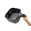Elite® 8 L-es Air Fryer + receptkönyv, 1800W olaj nélküli forró levegős fritőz digitális kijelzővel, elegáns rozsdamentes acél burkolattal Elite® 8 L-es Air Fryer + receptkönyv, 1800W olaj nélküli forró levegős fritőz digitális kijelzővel, elegáns rozsdamentes acél burkolattal