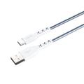Havit lightning töltőkábel, adatkábel, szürke-fehér, 1 méter Havit lightning töltőkábel, adatkábel, szürke-fehér, 1 méter