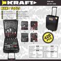 Kraft 428 részes racsnis szerszámkészlet fém kofferben KF/HT-1005 Kraft 428 részes racsnis szerszámkészlet fém kofferben KF/HT-1005