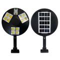 Kör alakú, mozgásérzékelős, kültéri napelemes szolár lámpa, 12 COB LED, távirányítóval Kör alakú, mozgásérzékelős, kültéri napelemes szolár lámpa, 12 COB LED, távirányítóval