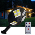 Kör alakú, mozgásérzékelős, kültéri napelemes szolár lámpa, 12 COB LED, távirányítóval Kör alakú, mozgásérzékelős, kültéri napelemes szolár lámpa, 12 COB LED, távirányítóval