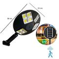 Kör alakú, mozgásérzékelős, kültéri napelemes szolár lámpa, 12 COB LED, távirányítóval Kör alakú, mozgásérzékelős, kültéri napelemes szolár lámpa, 12 COB LED, távirányítóval