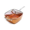 Royalty Line Copper Pan többfunkciós szögletes serpenyő, olajsütő, RL-CD24 Royalty Line Copper Pan többfunkciós szögletes serpenyő, olajsütő, RL-CD24