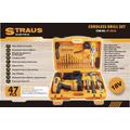 Straus 47 részes akkus fúró készlet kofferben ST/CD18-410 Straus 47 részes akkus fúró készlet kofferben ST/CD18-410