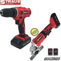 Straus Duo akkus fúró + sarokcsiszoló szerszámgép készlet kofferben 2 db 24V-os akkuval ST/CD-AG150 Straus Duo akkus fúró + sarokcsiszoló szerszámgép készlet kofferben 2 db 24V-os akkuval ST/CD-AG150