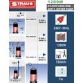 Straus szennyvízszivattyú, búvárszivattyú 1200 W, 7500 l/h - ST/DWP1200-856 Straus szennyvízszivattyú, búvárszivattyú 1200 W, 7500 l/h - ST/DWP1200-856