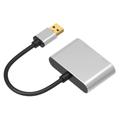 USB2.0 - HDMI/VGA átalakító adapter, + 3.5 mm jack csatlakozó USB2.0 - HDMI/VGA átalakító adapter, + 3.5 mm jack csatlakozó