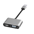 USB2.0 - HDMI/VGA átalakító adapter, + 3.5 mm jack csatlakozó USB2.0 - HDMI/VGA átalakító adapter, + 3.5 mm jack csatlakozó