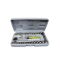 AIWA 40 részes racsnis dugókulcs készlet kiegészítőkkel, műanyag dobozban