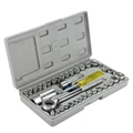 AIWA 40 részes racsnis dugókulcs készlet kiegészítőkkel, műanyag dobozban