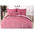 Prémium 7 részes 100% pamut ágyneműhuzat garnitúra, mályva-rózsaszín