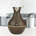 Fa hatású mini aromaterápiás párologtató, ultrahangos párásító, illatosító - sötétbarna Fa hatású mini aromaterápiás párologtató, ultrahangos párásító, illatosító - sötétbarna