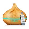 Fa hatású aromaterápiás párologtató, illatosító, bluetooth hangszóróval és távirányítóval - világos Fa hatású aromaterápiás párologtató, illatosító, bluetooth hangszóróval és távirányítóval - világos