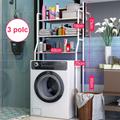 3 szintes fém polcrendszer, tároló, mosógép fölé, 163cm, fehér 3 szintes fém polcrendszer, tároló, mosógép fölé, 163cm, fehér