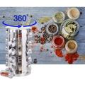 20 részes üveg fűszertartó készlet forgatható inox fém állvánnyal 20 részes üveg fűszertartó készlet forgatható inox fém állvánnyal