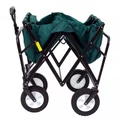 Értékcsökkent - Fém vázas összecsukható strandkocsi, kerti kocsi védőhuzattal, zöld