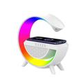 Multimédiás bluetooth hangszóró, FM rádió,vezeték nélküli QI töltőpad, AUX, RGB, LED relax lámpa Multimédiás bluetooth hangszóró, FM rádió,vezeték nélküli QI töltőpad, AUX, RGB, LED relax lámpa