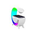 Multimédiás bluetooth hangszóró, FM rádió,vezeték nélküli QI töltőpad, AUX, RGB, LED relax lámpa Multimédiás bluetooth hangszóró, FM rádió,vezeték nélküli QI töltőpad, AUX, RGB, LED relax lámpa