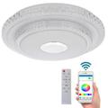 Bluetooth hangszórós RGBW mennyezeti LED lámpa távirányítóval, 2x24W + 2x36W, 52 cm Bluetooth hangszórós RGBW mennyezeti LED lámpa távirányítóval, 2x24W + 2x36W, 52 cm