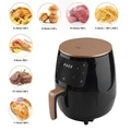 Air Fryer, olaj nélküli fritőz, meleglevegős sütő digitális kijelzővel - 4,5 l