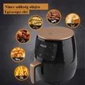 Air Fryer, olaj nélküli fritőz, meleglevegős sütő digitális kijelzővel - 4,5 l